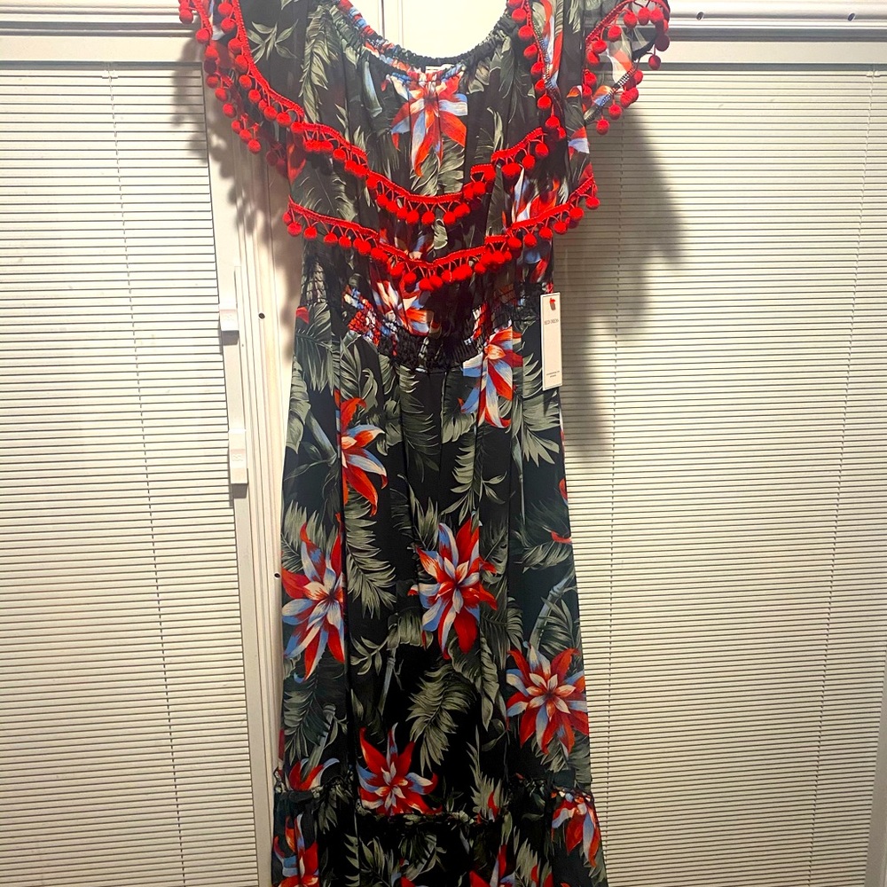 Red dress boutique dress